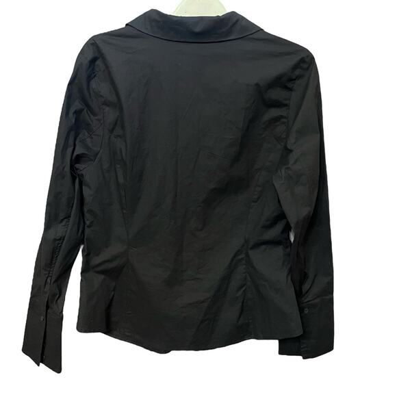 Fashion Nova Drop The Pin Poplin Shirt 1X Long Sleeve Cutout Night Out Clubwear - Picture 3 of 8